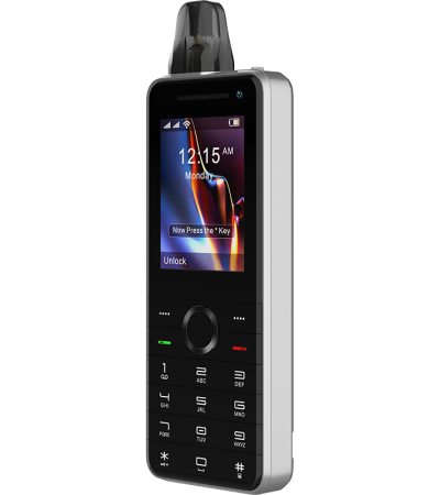 MF201 Pod Vape Phone - 4G Mobile - Shaped Vape with Adjustable Power, Replaceable Pods (WiFi, Bluetooth, Cameras, Flashlight)